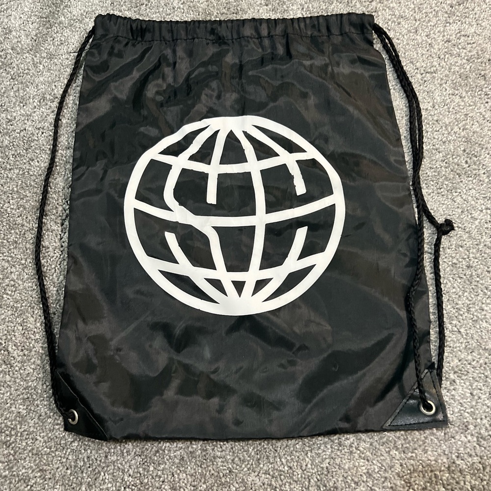 State champs around the world and back drawstring bag